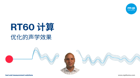 图中展示了RT60计算的概念，强调优化声音效果的技术。